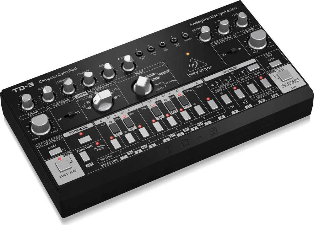 Behringer TD-3-SB Analog synthesizer Juodas