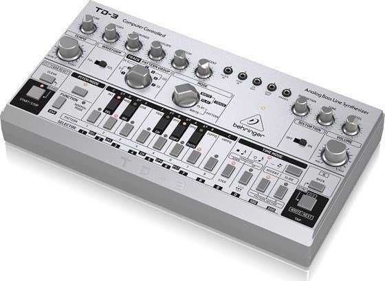 Behringer TD-3-SR bosų sintezatorius, sidabrinis