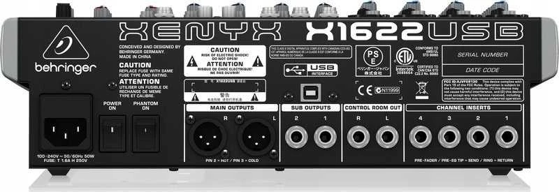 Behringer X1622USB 16 kanalai 10 – 200000 Hz