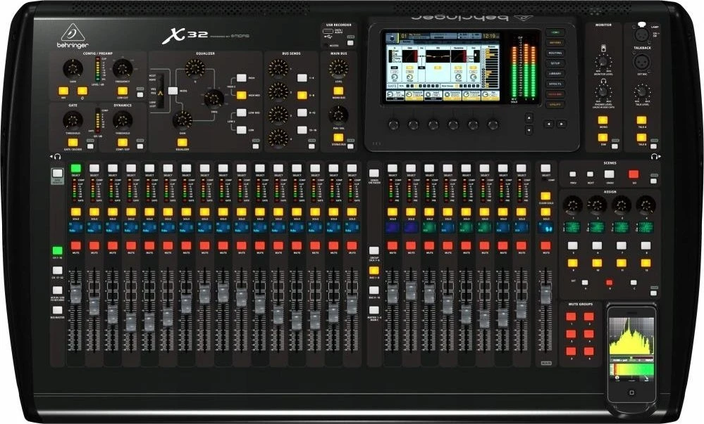 Behringer X32 garso pultas, 40 kanalų, 10–22 000 Hz, juodas