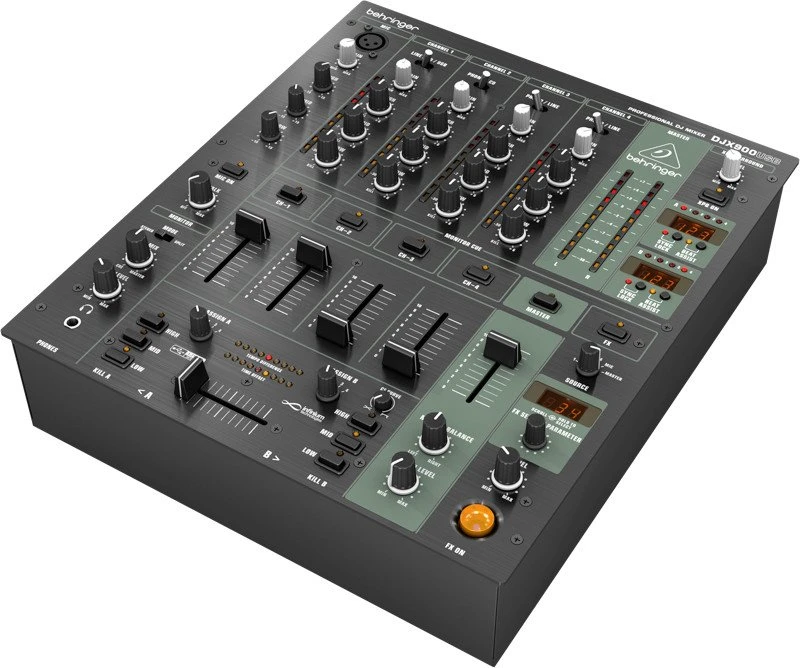 „Behringer DJX900USB“ – profesionalus 5 kanalų DJ maišytuvas su INFINIUM bekontaktiu VCA kryžminiu faderiu, pažangiais skaitmeniniais efektais ir USB/garso sąsaja