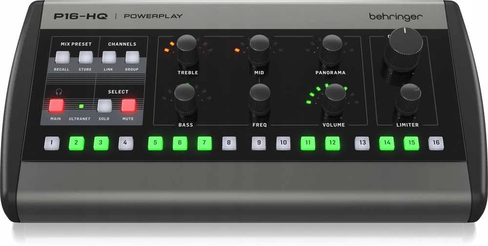 Carruzzo Behringer P16-HQ 16-chn digital personal mixer