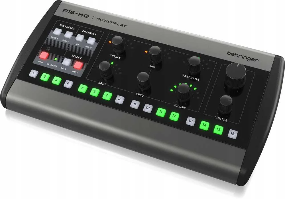 Carruzzo Behringer P16-HQ 16-chn digital personal mixer