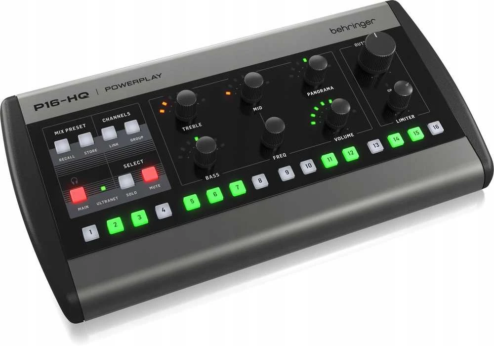 Carruzzo Behringer P16-HQ 16-chn digital personal mixer