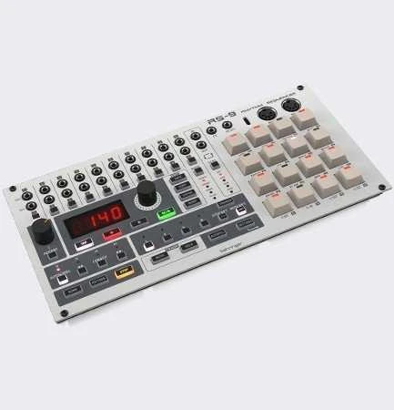 Behringer RS-9 drum machine in eurorack housing
