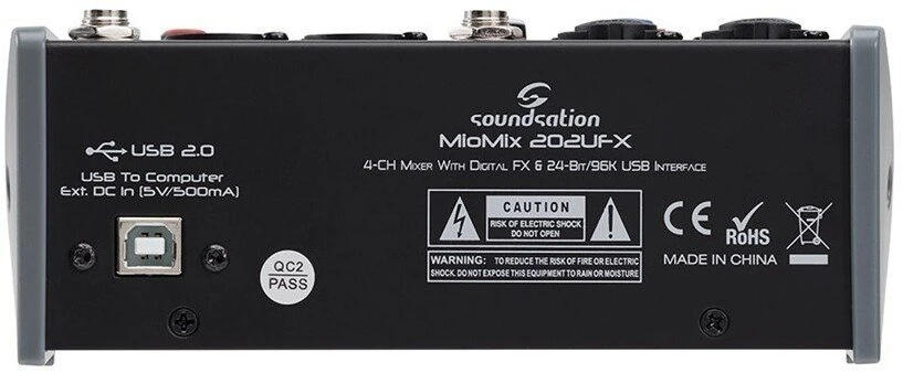 Behringer Soundsation MIOMIX-202UFX - mikser su cyfrowymi efektami (STNMIOMIX202UFX)