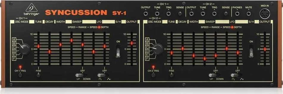 Behringer SYNCUSSION SY-1 - analoginis perkusinis sintezatorius