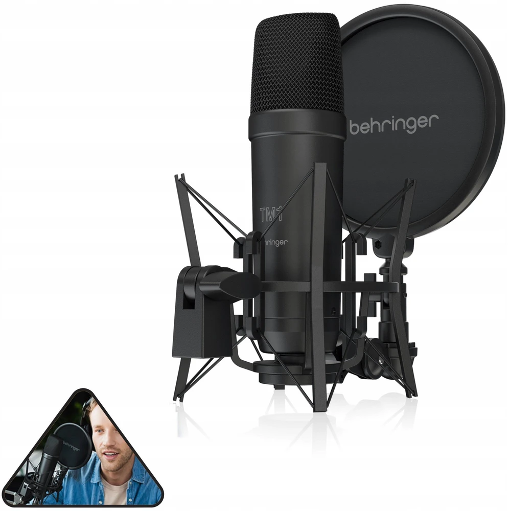 „Behringer TM1 Rec“ rinkinys: mikrofonas + priedai