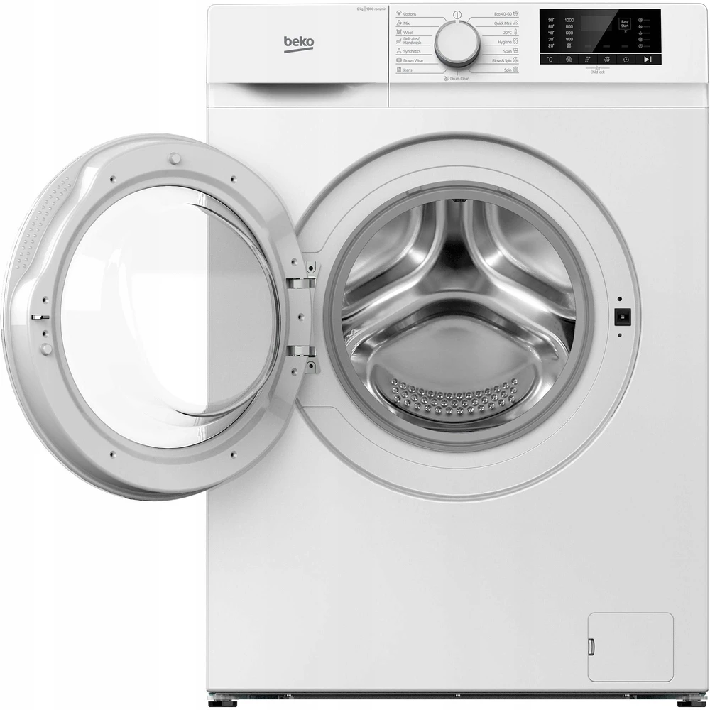 Beko B1WFK2604WEE Skalbimo mašina, Freestanding, Front loading, Skalbimo talpa 6kg, Baltas | BEKO