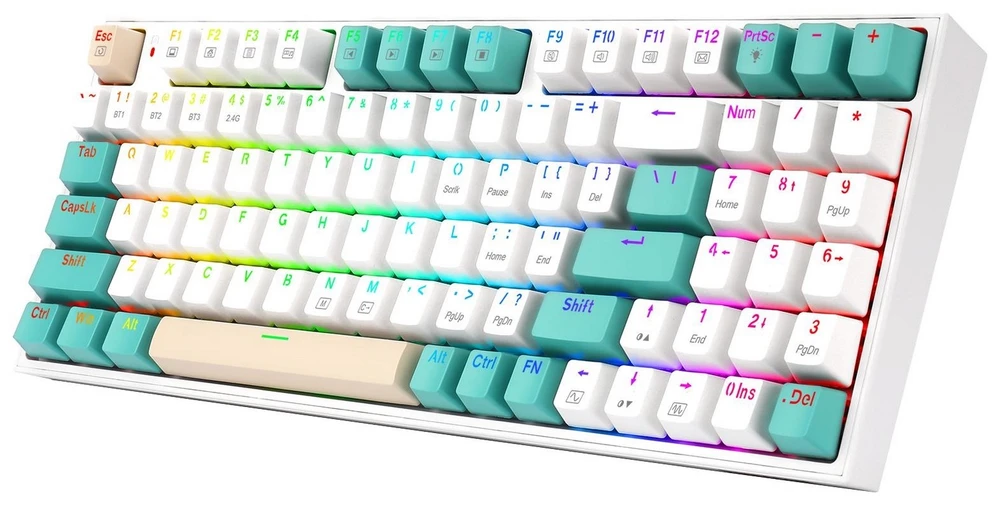Belaidė žaidimų klaviatūra Redragon K643WGC-RGB-PRO aprašymas - Prekės nuotrauka
