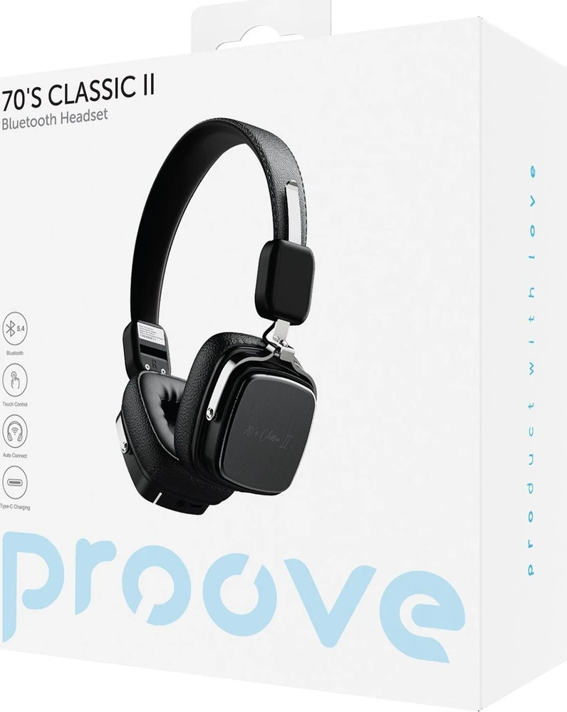 PROOVE 70' Classic II juodos ausinės (SB9862)