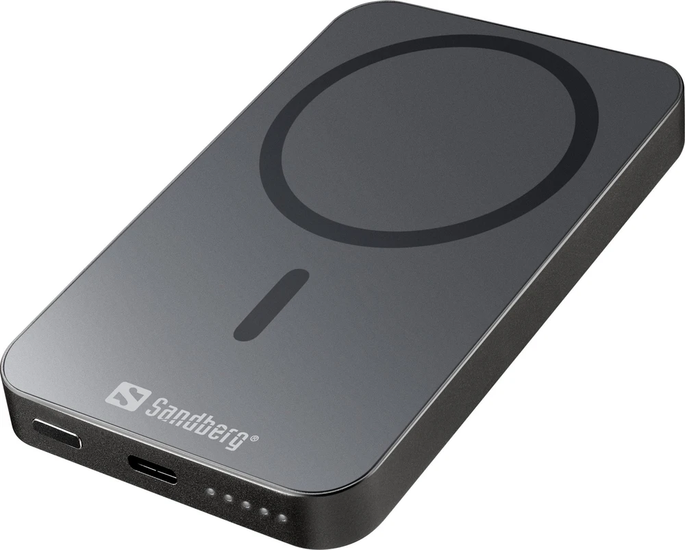 Sandberg Magnet Wireless Powerbank 5000 ALU