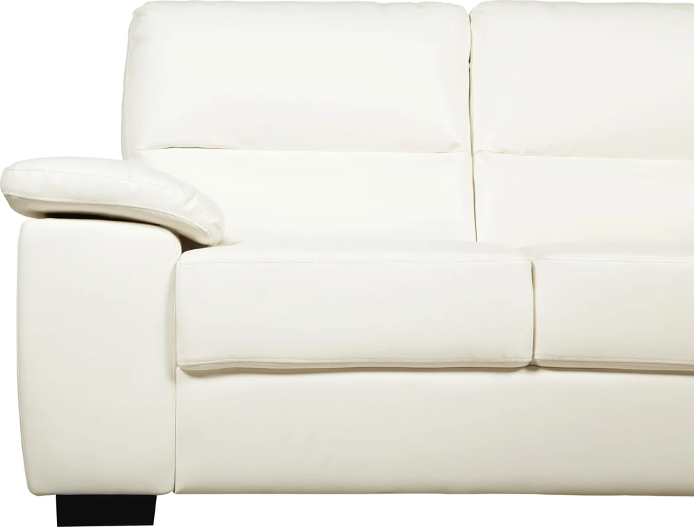 Beliani 2 vietų sofa VOGAR dirbtinė oda, kreminė