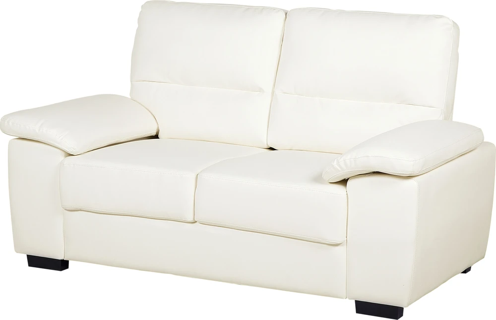 Beliani 2 vietų sofa VOGAR dirbtinė oda, kreminė