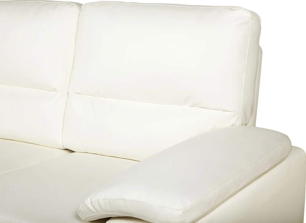 Beliani 2 vietų sofa VOGAR dirbtinė oda, kreminė