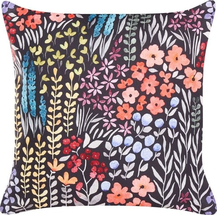 Beliani Sodo pagalvių komplektas CASTELARO 2 vnt. Gėlėtas raštas 45 x 45 cm spalvotas