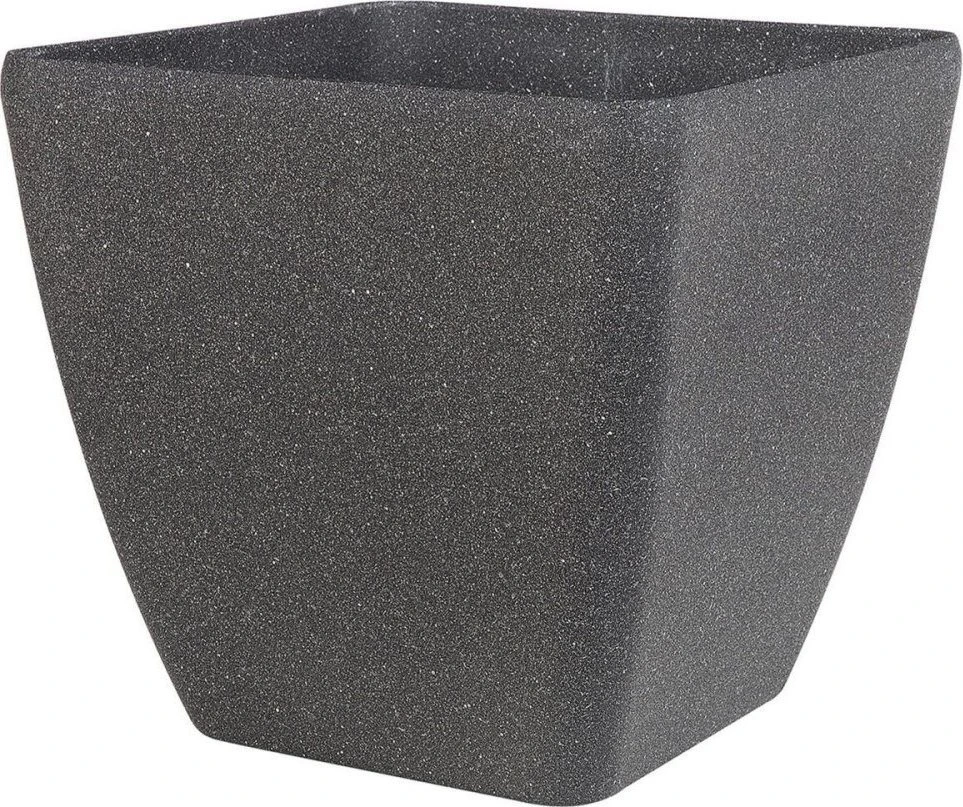 Beliani 2 vazonų rinkinys ZELI 34 cm tamsiai pilkas