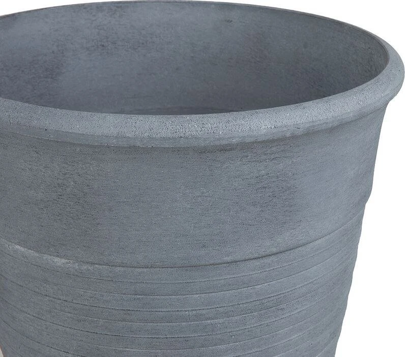 Beliani 2 vazonų rinkinys KATALIMA 43 cm Pilkas