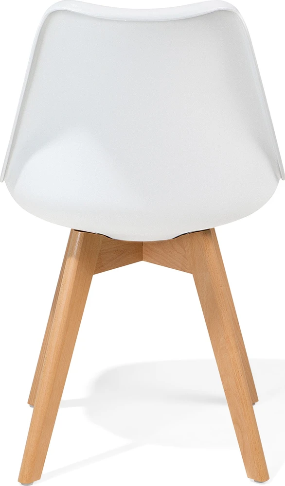 Beliani 2 valgomojo kėdžių komplektas DAKOTA II, baltos spalvos