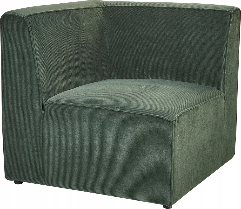 Beliani 2 vietų modulinė sofa LEMVIG, žalia, velvetas