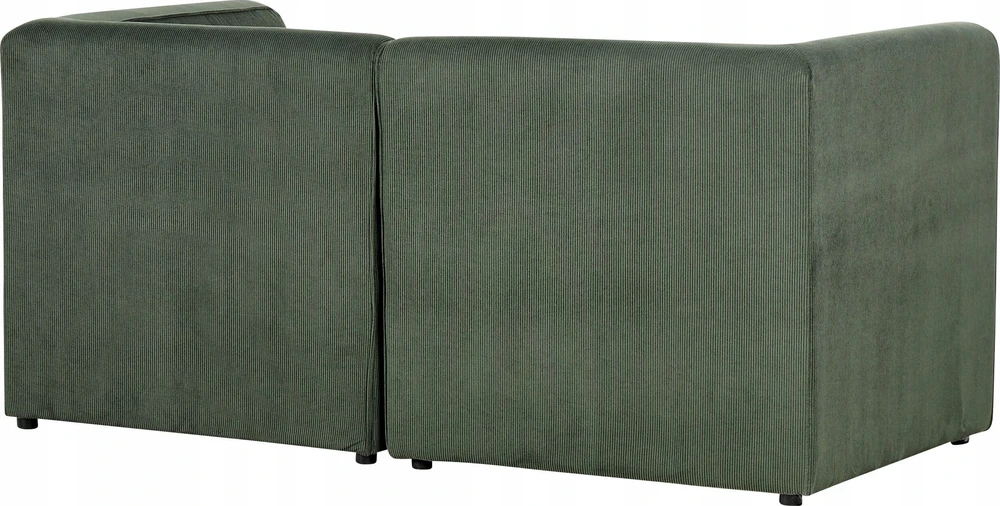 Beliani 2 vietų modulinė sofa LEMVIG, žalia, velvetas