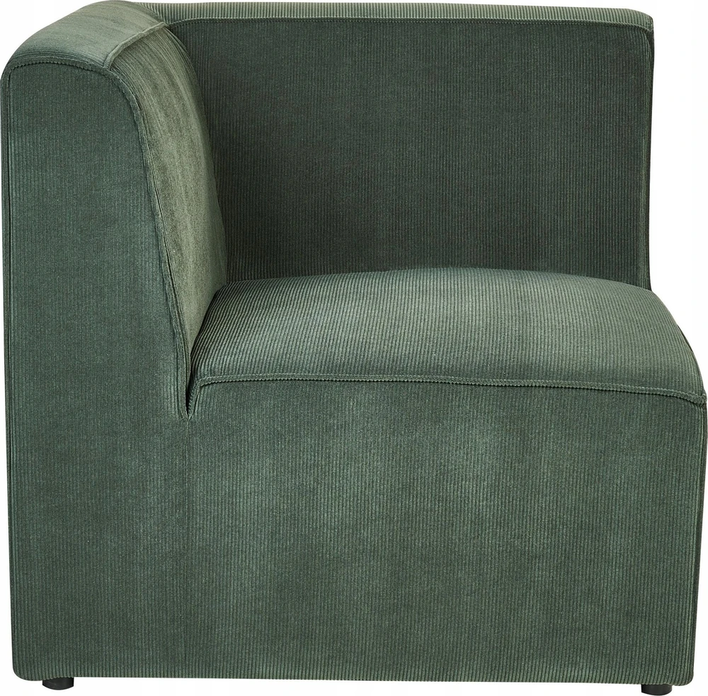 Beliani 2 vietų modulinė sofa LEMVIG, žalia, velvetas