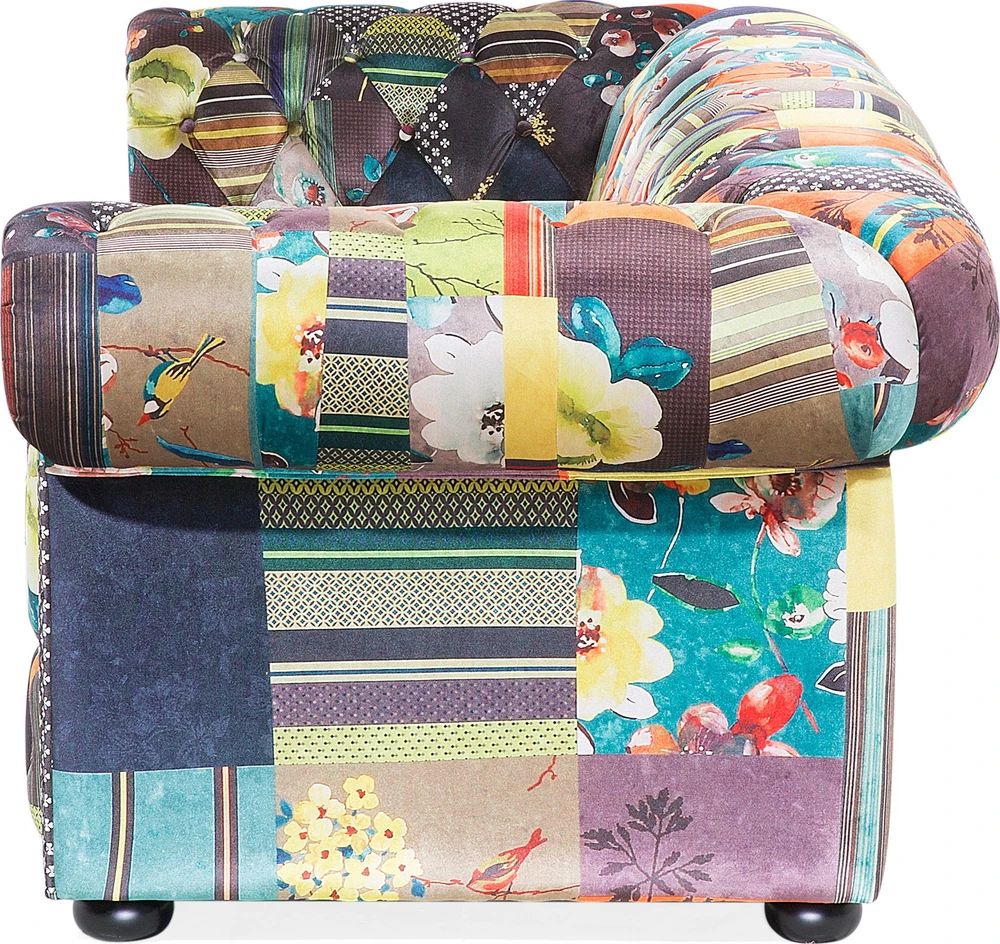 Beliani 3 vietų sofa CHESTERFIELD šviesiai žalia