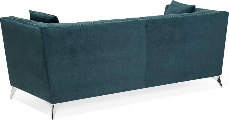 Beliani 3 vietų sofa GAULA, veliūrinė, žydra