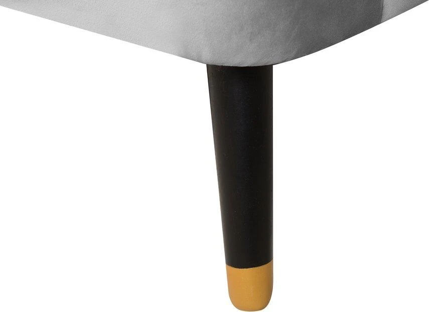 Beliani Trivietė sofa ALSVAG veliūrinė šviesiai pilka