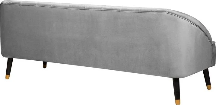 Beliani Trivietė sofa ALSVAG veliūrinė šviesiai pilka