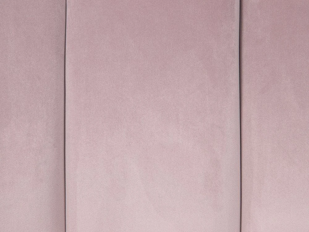 Beliani Trivietė sofa ALSVAG veliūrinė, rožinė