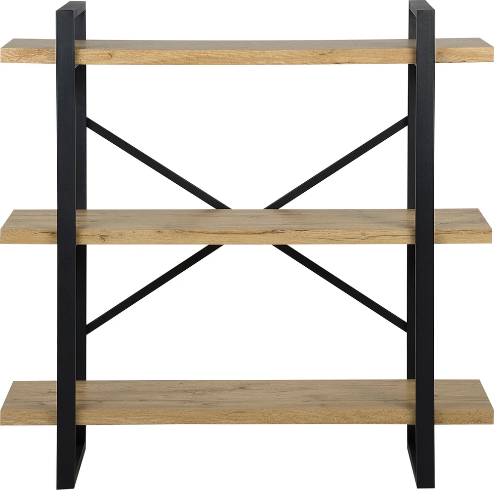 Beliani Lentyna 3 lentynų TIMBER 111 cm šviesiai ruda