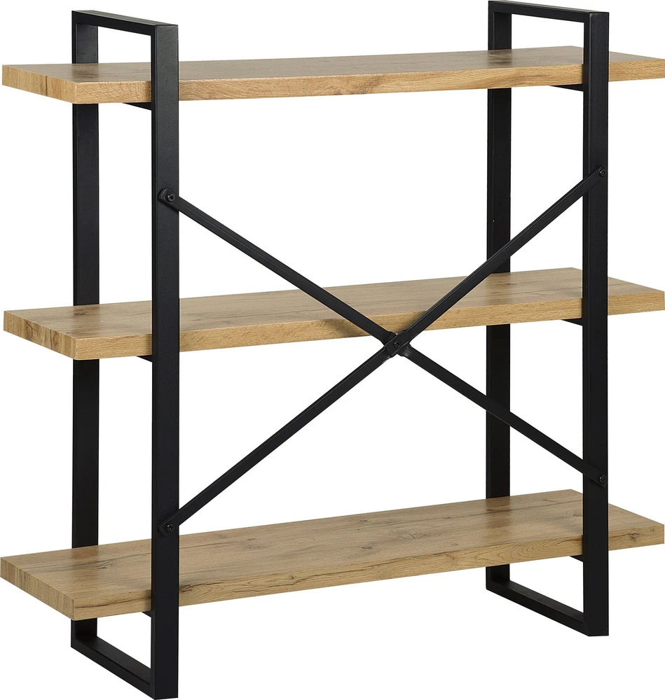 Beliani Lentyna 3 lentynų TIMBER 111 cm šviesiai ruda