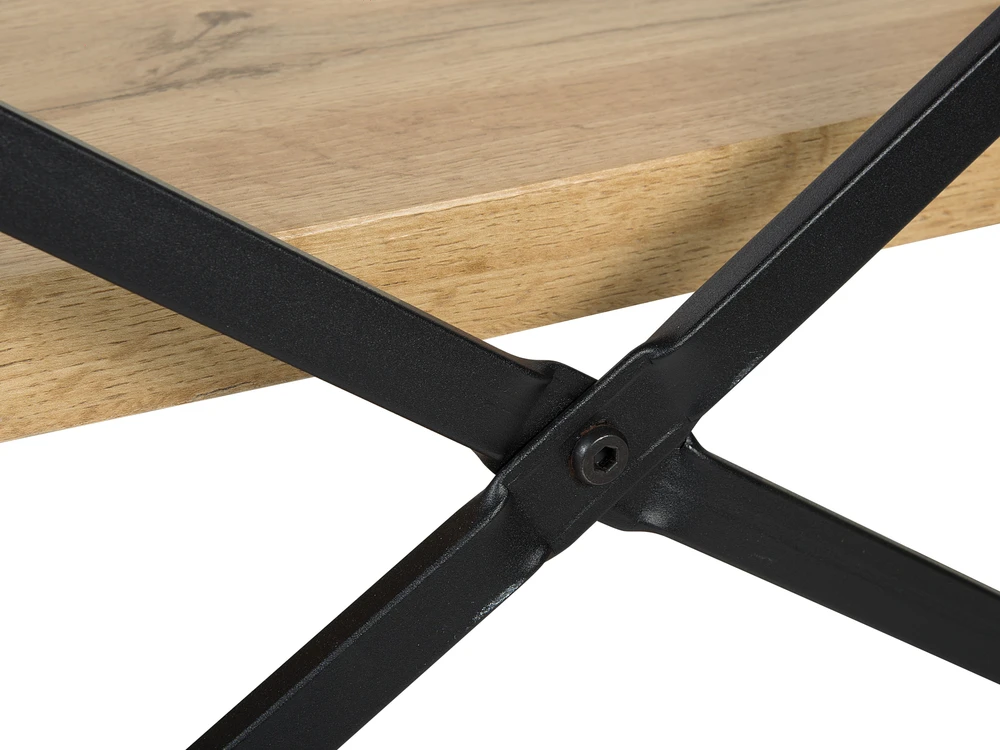 Beliani Lentyna 3 lentynų TIMBER 111 cm šviesiai ruda