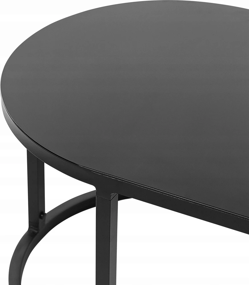 Sofa Beliani Sodo baldų komplektas su stalu 3 asmenims MONTEFALCO Metal Baltas