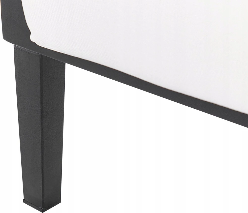 Sofa Beliani Sodo baldų komplektas su stalu 3 asmenims MONTEFALCO Metal Baltas