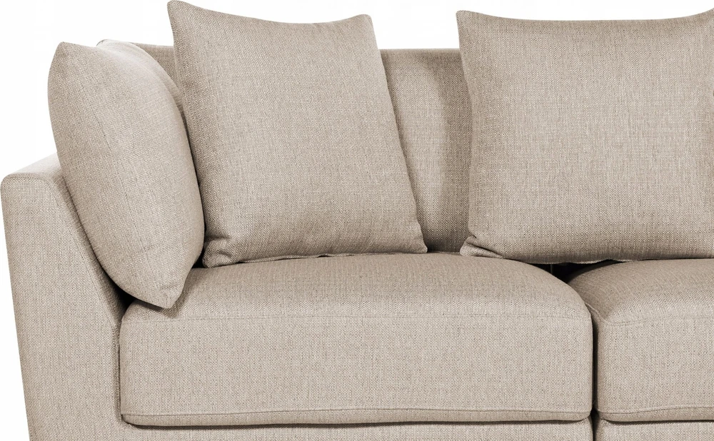 Beliani 3 vietų sofa SIGTUNA, smėlio spalvos