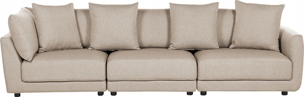 Beliani 3 vietų sofa SIGTUNA, smėlio spalvos
