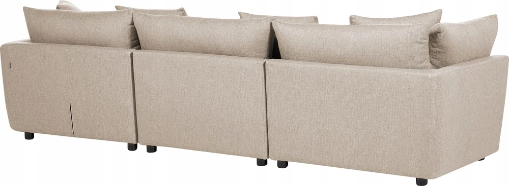 Beliani 3 vietų sofa SIGTUNA, smėlio spalvos