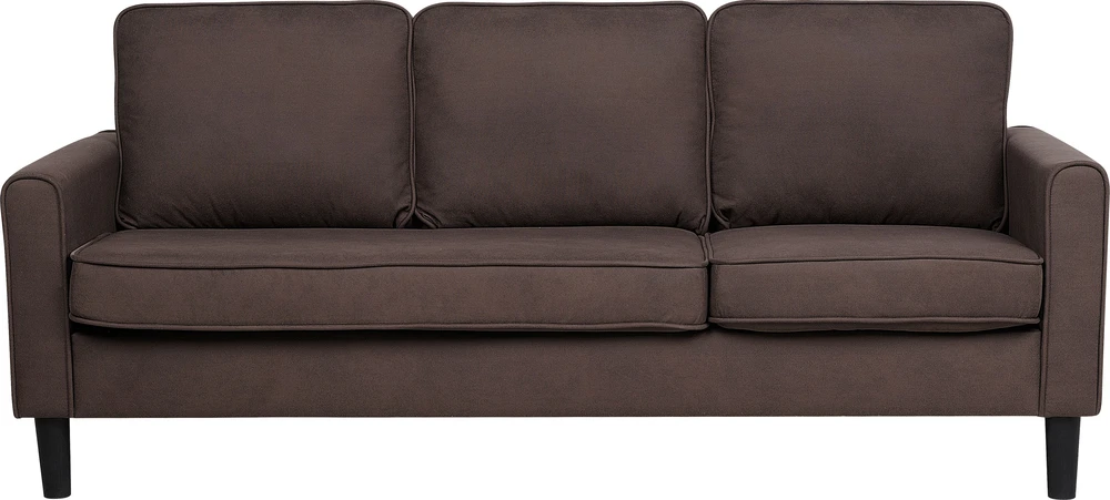 Beliani Trivietė sofa AVESTA, ruda, su otomanu