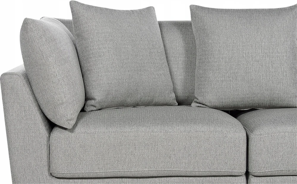 Beliani 3 vietų sofa SIGTUNA šviesiai pilka