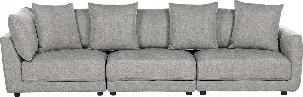 Beliani 3 vietų sofa SIGTUNA šviesiai pilka