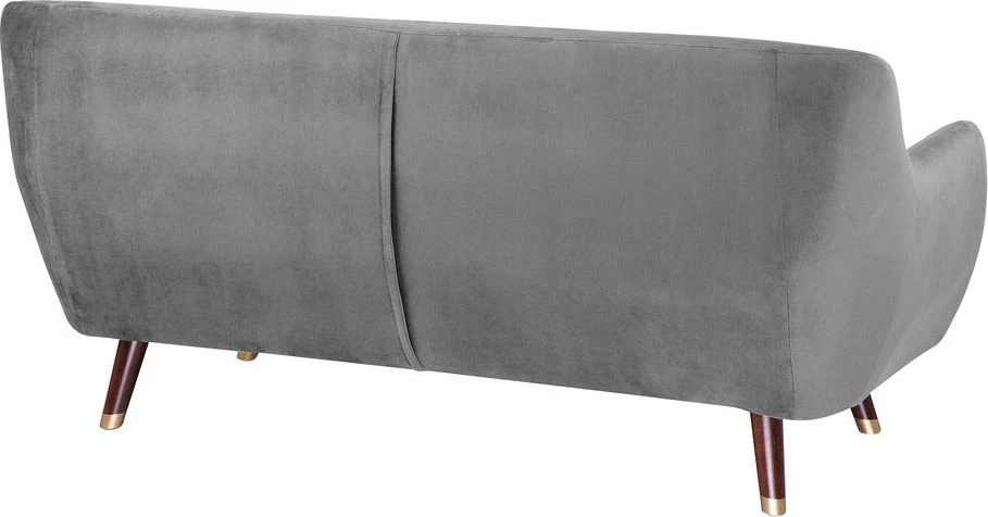 Beliani 3 vietų sofa BODO, aksominė, pilka