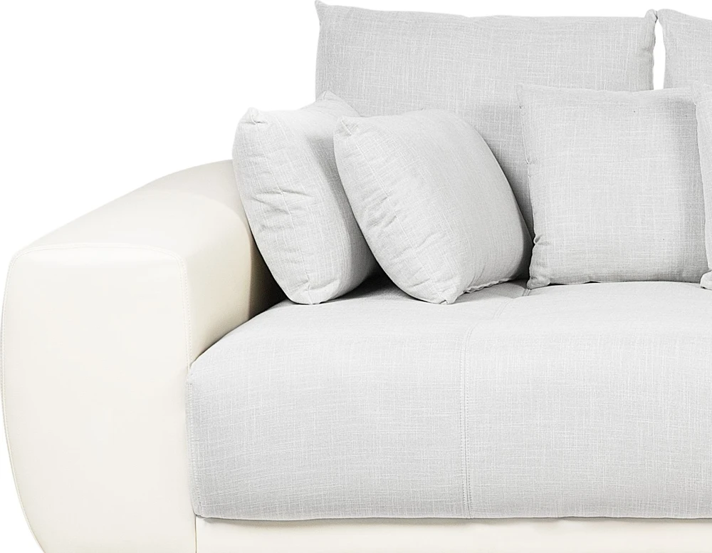 Beliani 4 vietų sofa TORPO šviesiai smėlio spalvos