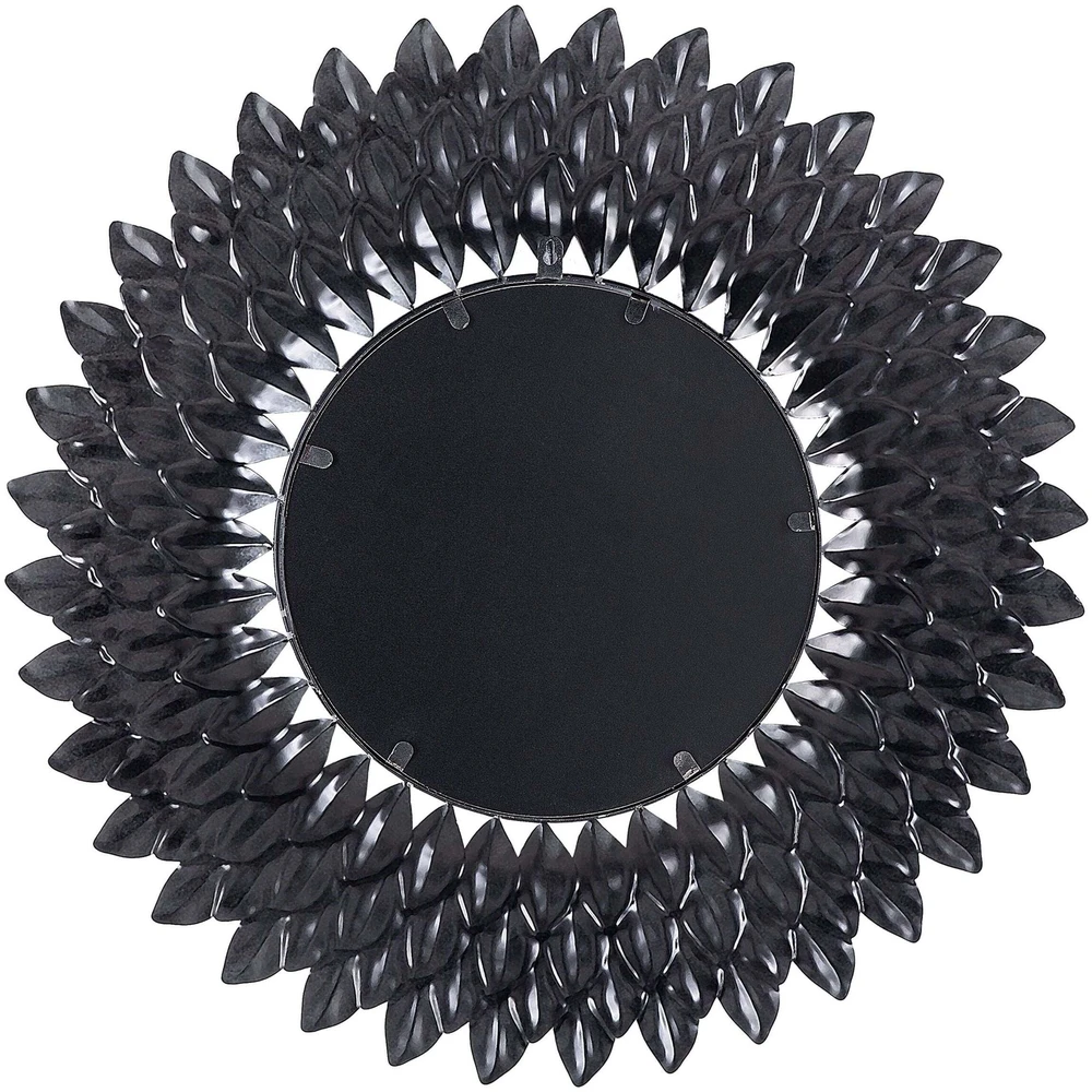 Beliani Sieninis veidrodis LARRAU 70 cm metalinis sidabrinis
