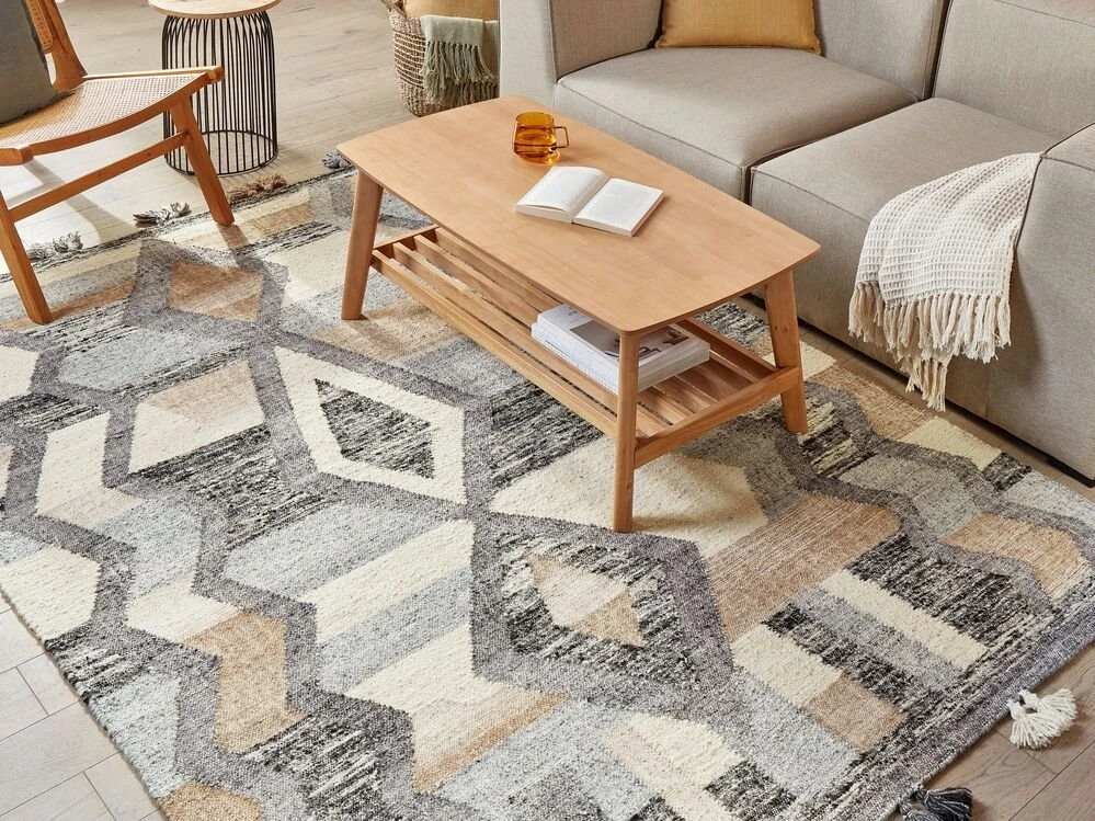 Beliani Kilim kilimas AYGEZARD spalvotas 160 x 230 cm vilnonis