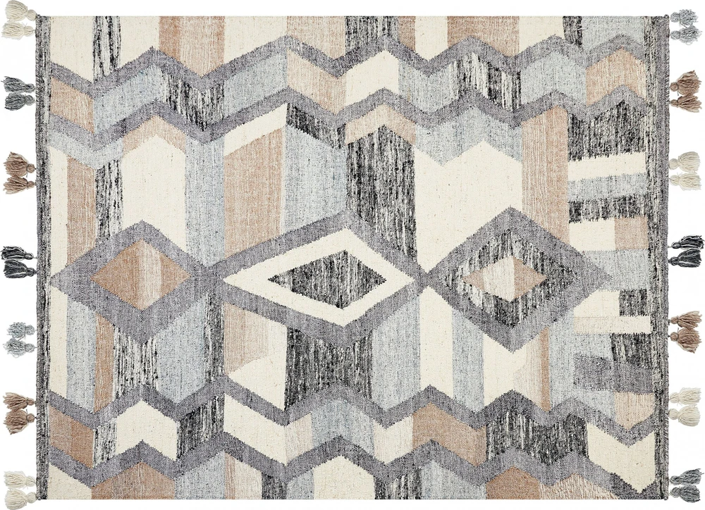 Beliani Kilim kilimas AYGEZARD spalvotas 160 x 230 cm vilnonis