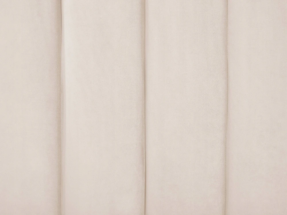 Beliani Lova veliūrinė AMBILLOU 140 x 200 cm šviesiai smėlio spalvos