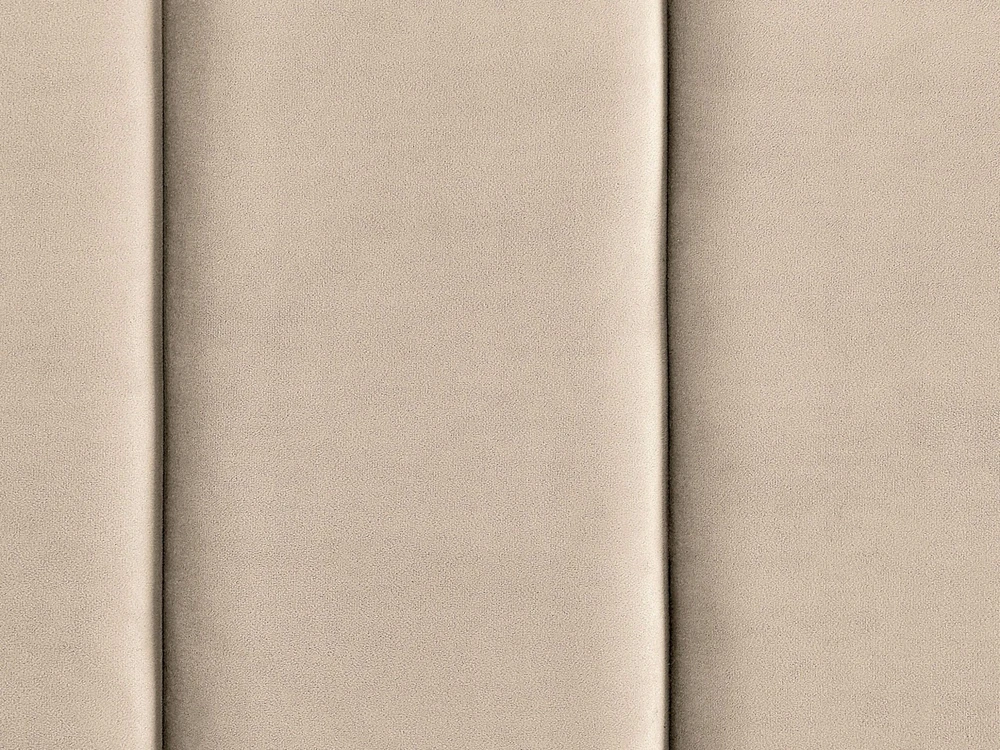 Beliani Veltinė lova VILLETTE 160 x 200 cm smėlio spalvos