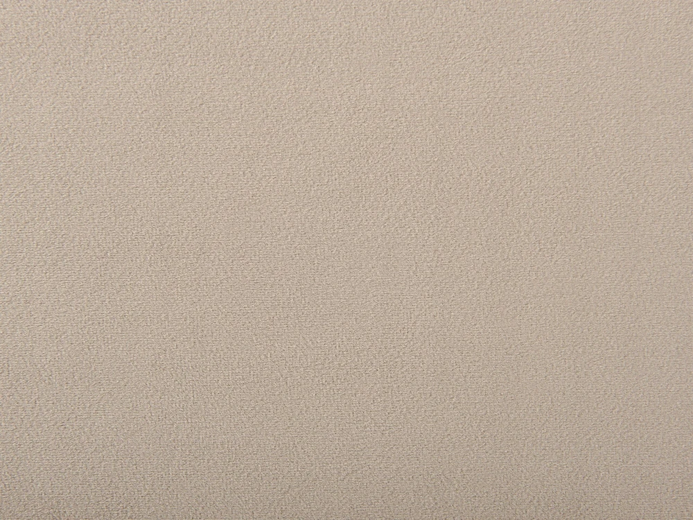 Beliani Viengulė lova aksominė VALOGNES 160 x 200 cm smėlio spalvos